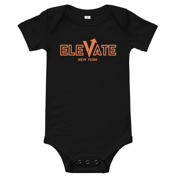 Elevate New York Baby Bodysuit- Black