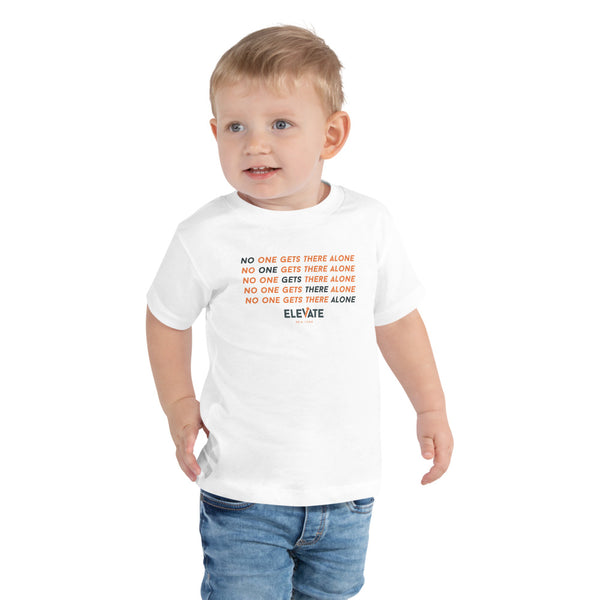 No One Gets There Alone White Short-Sleeve Toddler T-Shirt