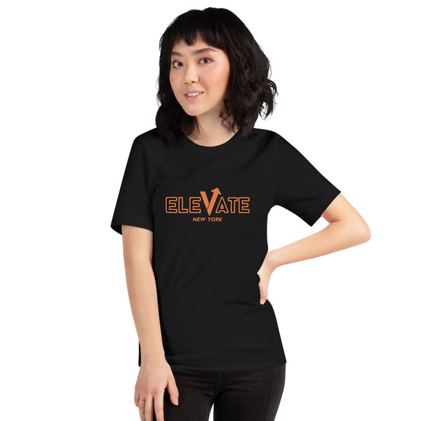 Elevate New York Black Short-Sleeve Unisex T-Shirt