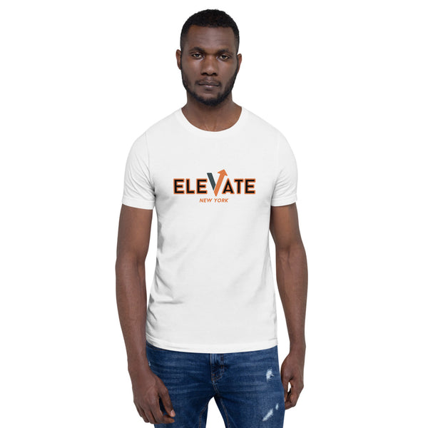 Elevate New York White Short-Sleeve Unisex T-Shirt